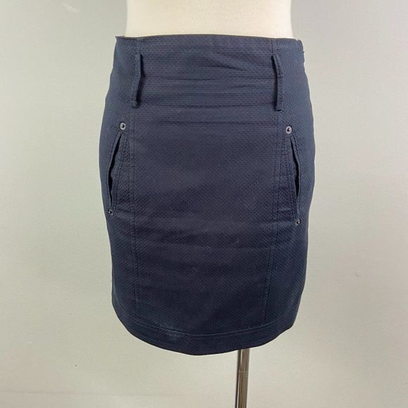 ARMANI Blue Mini Skirt - Picture 2 of 8